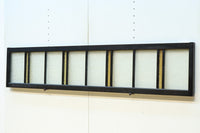 稀少アンバーガラスで華やかな印象を放つダイヤガラス入り欄間 EZ2602ab 在庫(a:1 b:1)枚