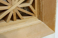 極上!!可憐な麻の葉組子を敷き詰めた木地色欄間 EZ2606 在庫1枚