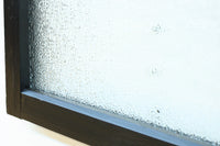 グリーンの花柄プレスガラスのレトロ感が可愛らしい中型ガラス欄間 EZ2607ab 在庫(a:1 b:0)枚