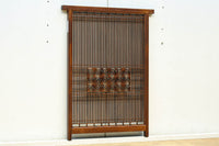 角麻の葉組子模様が華やかさを添えたガラス入り小型建具 EZ2609 在庫1枚