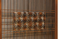 角麻の葉組子模様が華やかさを添えたガラス入り小型建具 EZ2609 在庫1枚