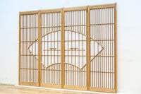 扇窓絵が上品な書院セット EZ2610 在庫4枚1組