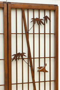 古色を帯びた風情溢れる竹雀の書院セット EZ2612 在庫3枚一組