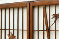 古色を帯びた風情溢れる竹雀の書院セット EZ2612 在庫3枚一組