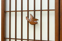 古色を帯びた風情溢れる竹雀の書院セット EZ2612 在庫3枚一組