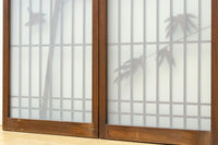 古色を帯びた風情溢れる竹雀の書院セット EZ2612 在庫3枚一組