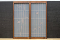 古色を帯びた風情溢れる竹雀の書院セット EZ2612 在庫3枚一組