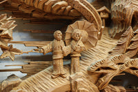 Deeply carved transom EZ2639ab