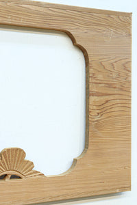 木地色の明るい色合いで気品ある彫刻欄間素材 EZ2719ab 在庫(a:1 b:1)枚