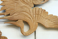 木地色の明るい色合いで気品ある彫刻欄間素材 EZ2719ab 在庫(a:1 b:1)枚