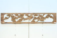 木地色の明るい色合いで気品ある彫刻欄間素材 EZ2719ab 在庫(a:1 b:1)枚