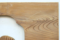 木地色の明るい色合いで気品ある彫刻欄間素材 EZ2719ab 在庫(a:1 b:1)枚