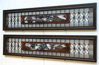 窓絵に穏やかな風景が広がる欄間 EZ2723ab 在庫(a:1 b:1)枚