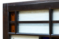 色ガラスがアクセントになるモダンデザインが素敵なガラス入り小型欄間 EZ2748ab 在庫(a:1 b:1)枚