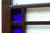 色ガラスがアクセントになるモダンデザインが素敵なガラス入り小型欄間 EZ2748ab 在庫(a:1 b:1)枚