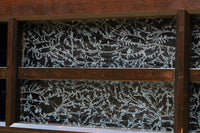 色ガラスがアクセントになるモダンデザインが素敵なガラス入り小型欄間 EZ2748ab 在庫(a:1 b:1)枚