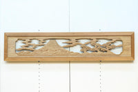 Carved transom with glass EZ2766
