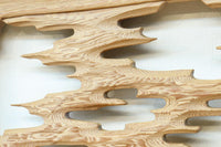 Carved transom with glass EZ2766