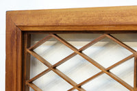 落ち着いた色彩に組子模様が軽やかに浮かぶ菱格子欄間 EZ2770 在庫1枚