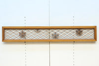 落ち着いた色彩に組子模様が軽やかに浮かぶ菱格子欄間 EZ2770 在庫1枚