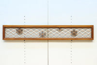 落ち着いた色彩に組子模様が軽やかに浮かぶ菱格子欄間 EZ2770 在庫1枚