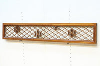 落ち着いた色彩に組子模様が軽やかに浮かぶ菱格子欄間 EZ2770 在庫1枚