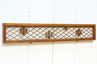 落ち着いた色彩に組子模様が軽やかに浮かぶ菱格子欄間 EZ2770 在庫1枚