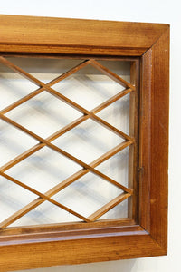 落ち着いた色彩に組子模様が軽やかに浮かぶ菱格子欄間 EZ2770 在庫1枚