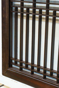 升格子の帯装飾で和の面持ちある小型縦繁欄間 EZ2788 在庫1枚