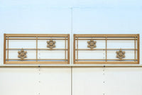 桜亀甲の組子細工が映える小型欄間 EZ2789ab 在庫(a:1 b:1)枚