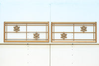 桜亀甲の組子細工が映える小型欄間 EZ2789ab 在庫(a:1 b:1)枚