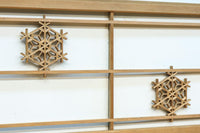 桜亀甲の組子細工が映える小型欄間 EZ2789ab 在庫(a:1 b:1)枚