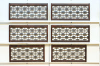 蜀江組子が全面に浮かぶ小型欄間 EZ2796ab 在庫(a:4 b:2)枚