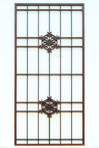 麻の葉と胡麻組子の装飾で雅な面持ちの小型建具素材 EZ2803 在庫2枚