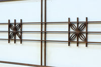 七宝組子装飾が引き立つ小型欄間素材 EZ2804a 在庫4枚