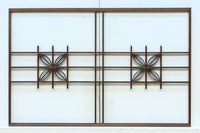 シンプルな中に七宝組子装飾が映える小型欄間素材 EZ2804b 在庫4枚