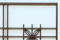 シンプルな中に七宝組子装飾が映える小型欄間素材 EZ2804b 在庫4枚