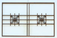 シンプルな中に七宝組子装飾が映える小型欄間素材 EZ2804b 在庫4枚