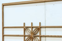 シンプルデザイン!!七宝組子装飾で風情ある小型欄間素材 EZ2805a 在庫4枚