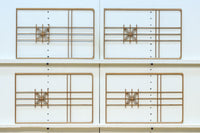 シンプルデザイン!!七宝組子装飾で風情ある小型欄間素材 EZ2805a 在庫4枚