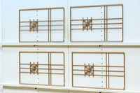 シンプルデザイン!!七宝組子装飾で風情ある小型欄間素材 EZ2805a 在庫4枚