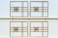 シンプルデザイン!!七宝組子装飾で風情ある小型欄間素材 EZ2805b 在庫4枚
