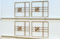 シンプルデザイン!!七宝組子装飾で風情ある小型欄間素材 EZ2805b 在庫4枚