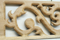 蔦をモチーフにしたユニークな模様を描いたレリ-フ調彫刻飾り EZ2808 在庫5枚