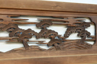 雄大な富士山と松の風景が美しい彫刻欄間 EZ2810 在庫1枚