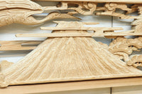 鶴と松を細やかに描いた彫刻欄間 EZ2812ab 在庫(a:1 b:1)枚