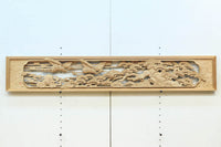 鶴と松を細やかに描いた彫刻欄間 EZ2812ab 在庫(a:1 b:1)枚