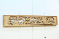 鶴と松を細やかに描いた彫刻欄間 EZ2812ab 在庫(a:1 b:1)枚