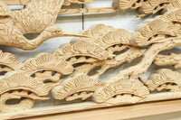 鶴と松を細やかに描いた彫刻欄間 EZ2812ab 在庫(a:1 b:1)枚