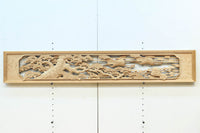 鶴と松を細やかに描いた彫刻欄間 EZ2812ab 在庫(a:1 b:1)枚